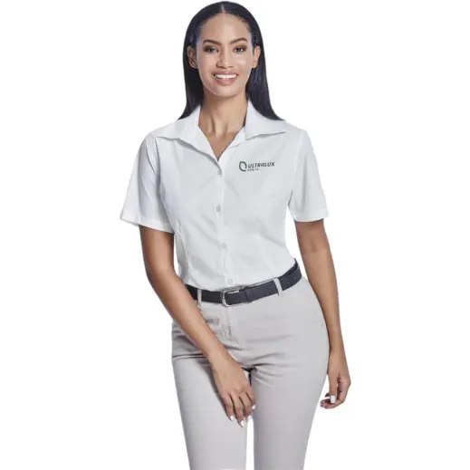 Ladies Short Sleeve Sheffield White Main